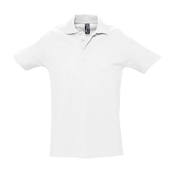 Рубашка поло мужская SPRING II,белый,S,100% хлопок, 210/м2