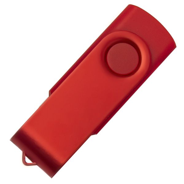 USB flash-карта DOT (8Гб), красный, 5,8х2х1,1см, пластик, металл