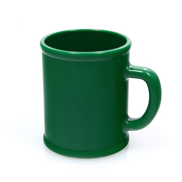 Кружка "Радуга"; зеленая, D=7,9см, H=9,6см, 300мл; пластик; тампопечать