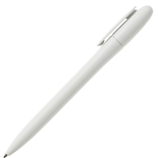 Ручка шариковая BAY, белый, непрозрачный пластик