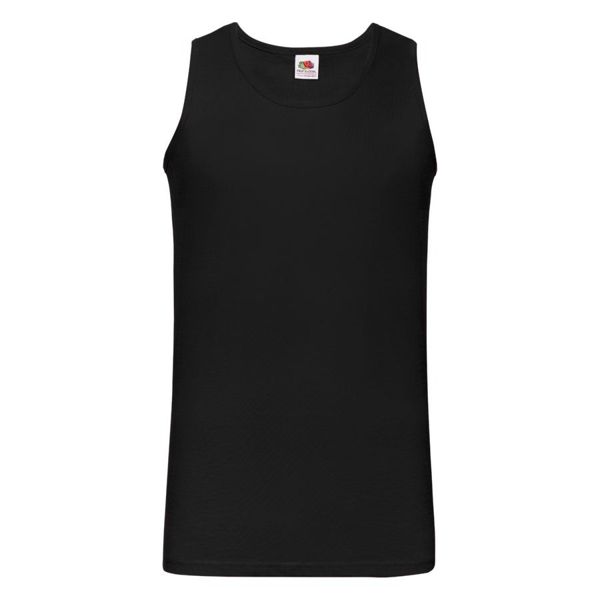 Майка мужская "Athletic Vest", черный_2XL, 100% х/б, 160 г/м2