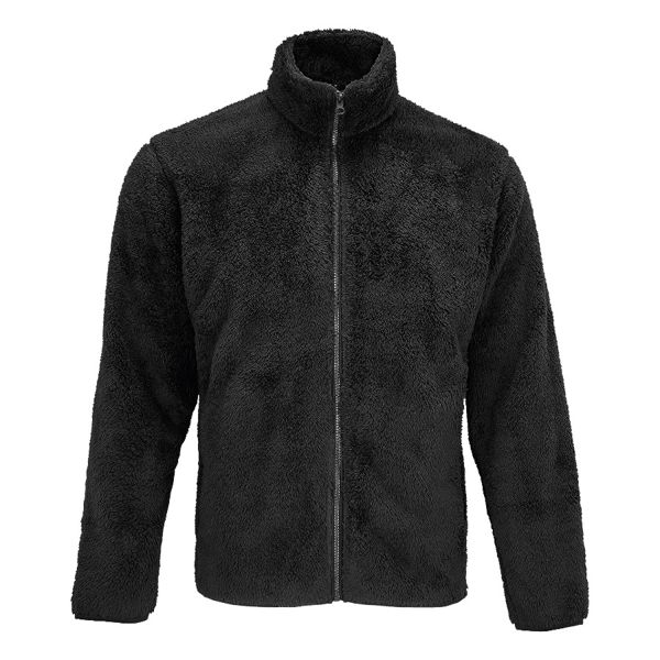 Куртка на молнии мужская FINCH, черный, L, 100% полиэстер, 275 г/м2
