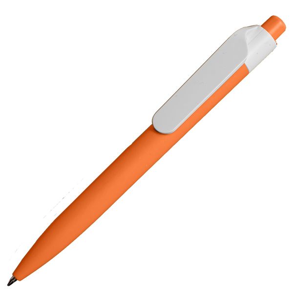 Ручка шариковая N16 soft touch, оранжевый, пластик, цвет чернил синий
