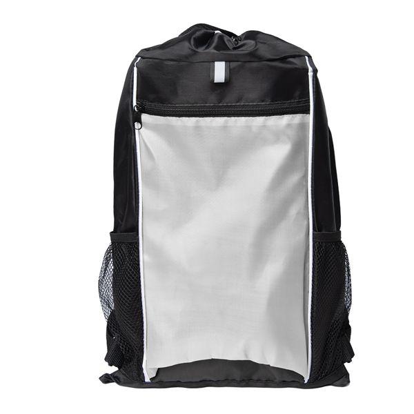 Рюкзак Fab, белый/чёрный, 47 x 27 см, 100% полиэстер 210D