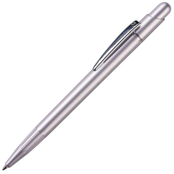 MIR, ручка шариковая с серебристым клипом, серебристый, пластик/металл