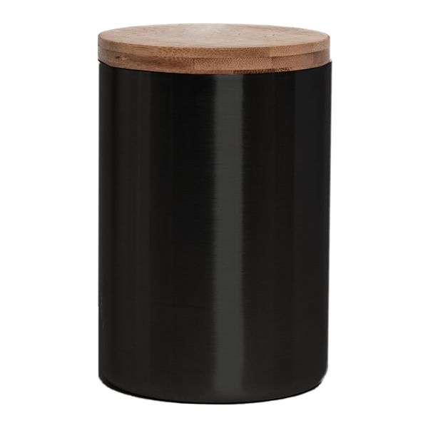 Термокружка BAMBOO с крышкой, 350мл. черный, нержавеющая сталь, бамбук
