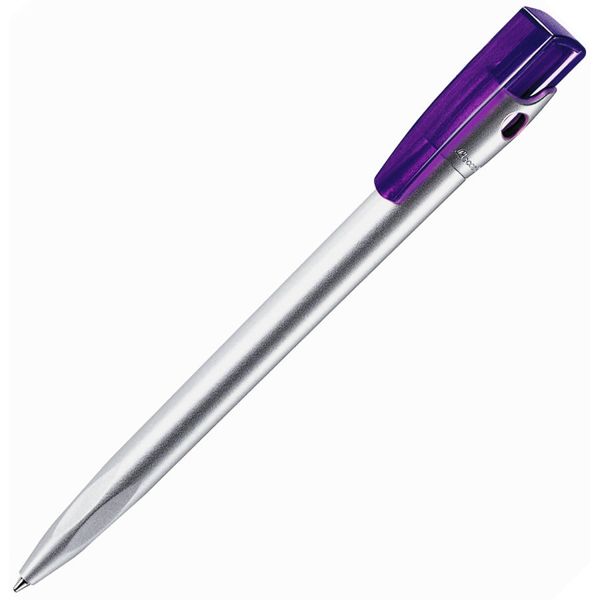 KIKI SAT, ручка шариковая, фиолетовый/серебристый, пластик