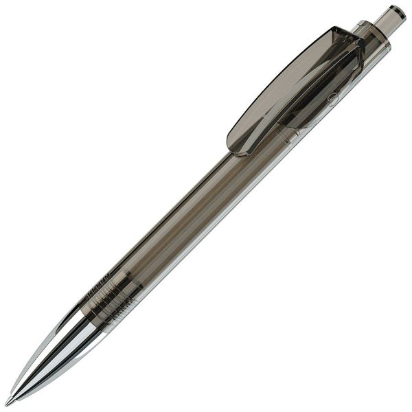 TRIS CHROME LX, ручка шариковая, прозрачный серый/хром, пластик
