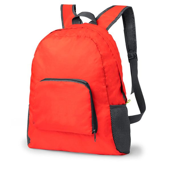 Рюкзак складной MENDY, красный, 43х32х12 см, 100% полиэстер 