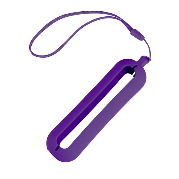 Обложка с ланъярдом к зарядному устройству "Seashell-1", фиолетовый,силикон