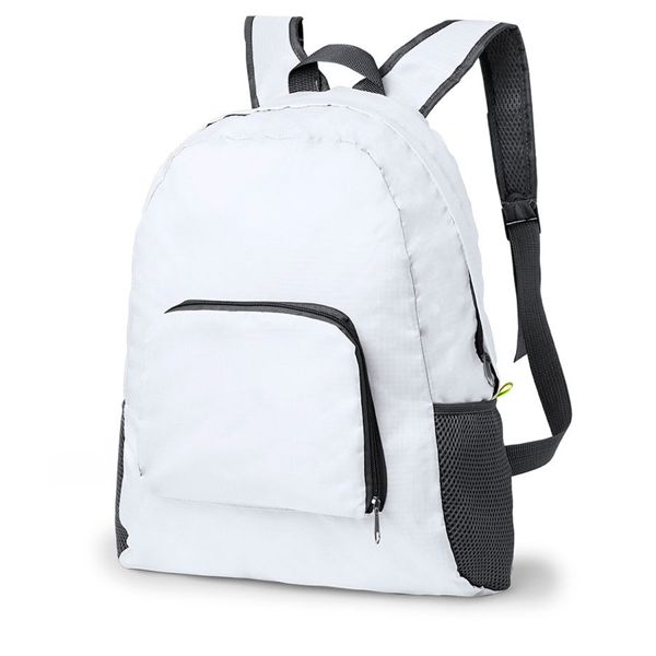 Рюкзак складной MENDY, белый, 43х32х12 см, 100% полиэстер 