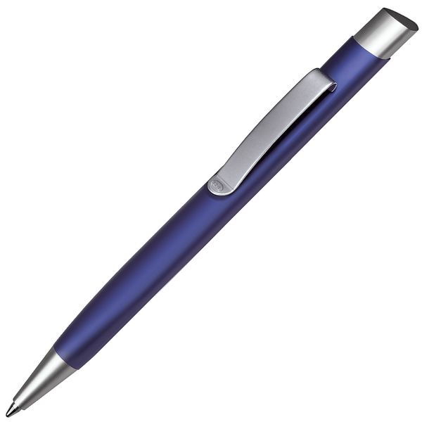TRIANGULAR, ручка шариковая, темно-синий/серебристый, металл
