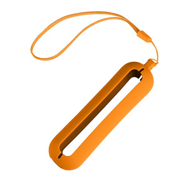 Обложка с ланъярдом к зарядному устройству "Seashell-1", оранжевый, силикон