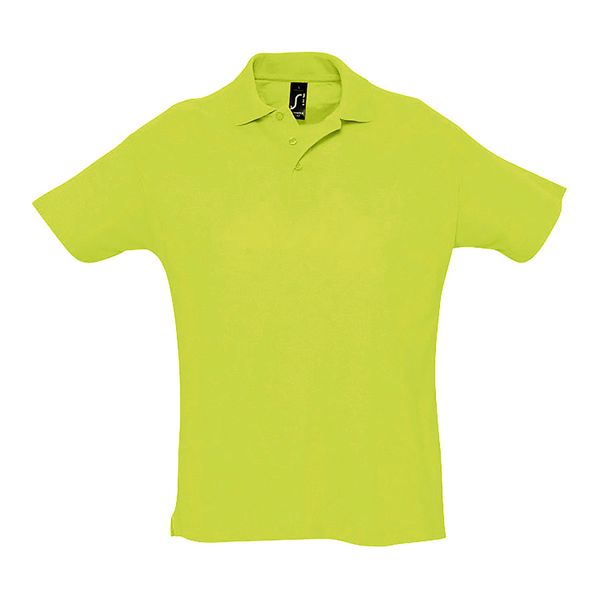 Рубашка поло мужская SUMMER II, зелёное яблоко, S, 100% хлопок, 170 г/м2