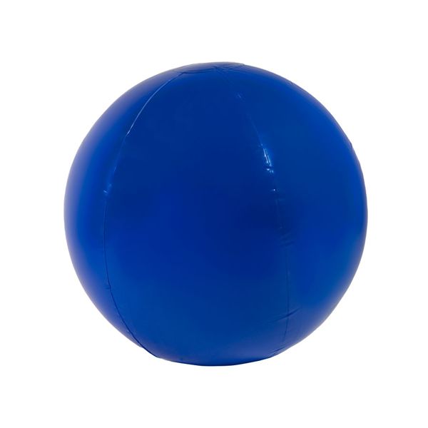 Мяч пляжный надувной; синий; D=40 см (накачан), D=50 см (не накачан), ПВХ