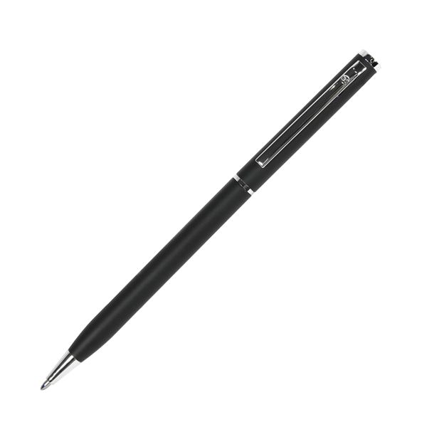 SLIM, ручка шариковая, чёрный/хром, металл
