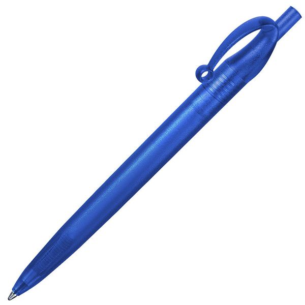 JOCKER, ручка шариковая, фростированный синий, пластик