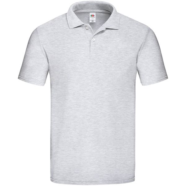 Поло мужское "Original Polo", серый меланж_2XL, 100% х/б, 185г/м²