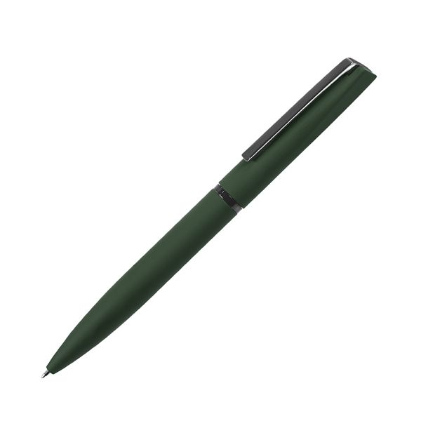 FRANCISCA, ручка шариковая, зеленый/вороненая сталь, металл, пластик, софт-покрытие