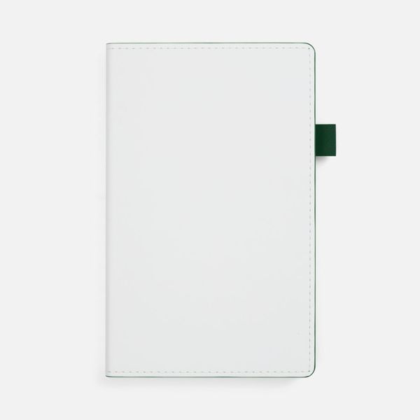 Купить Ежедневник White Shall, недатированный, бело-зеленый Ежедневник White Shall, недатированный, бело-зеленый
