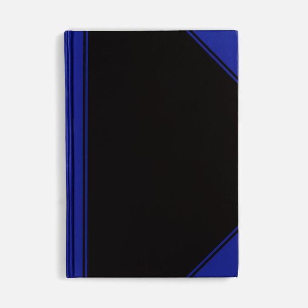Блокнот Accenti, черный с синим