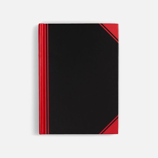 Блокнот Accenti Mini, черный с красным
