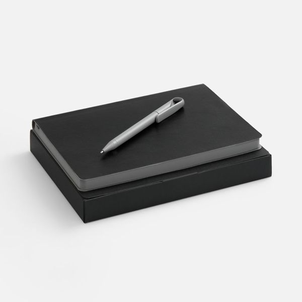 Набор Doppio, черный с серым