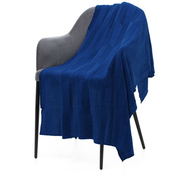 Купить Плед Rombus, темно-синий (кобальт) Плед Rombus, темно-синий (кобальт)