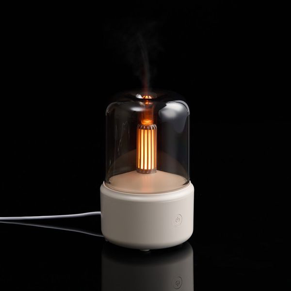Увлажнитель-ароматизатор с подсветкой mistFlicker, молочно-белый