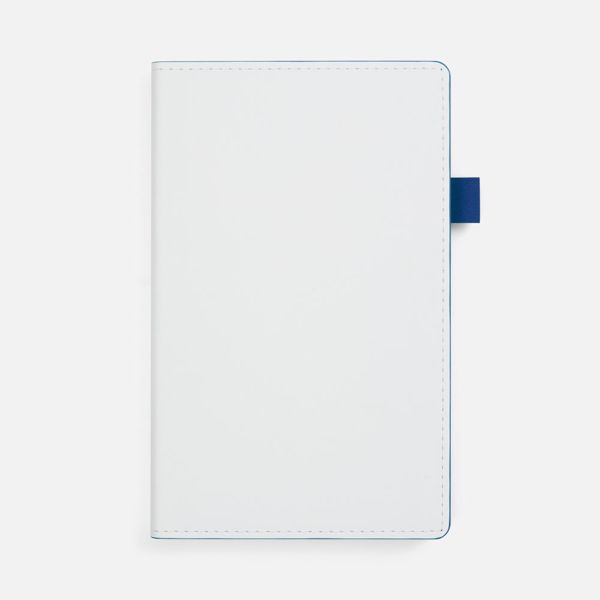 Купить Ежедневник White Shall, недатированный, бело-синий Ежедневник White Shall, недатированный, бело-синий