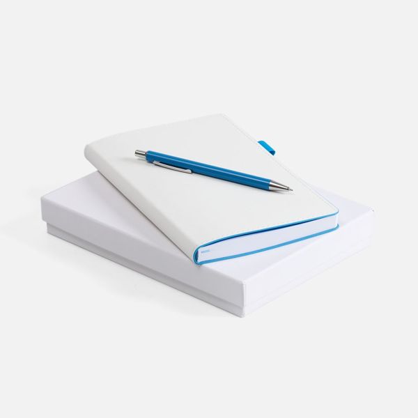 Купить Набор White Shall, бело-голубой Набор White Shall, бело-голубой