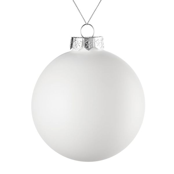 Купить Оформительский шар Finery, 10 см, матовый белый Оформительский шар Finery, 10 см, матовый белый