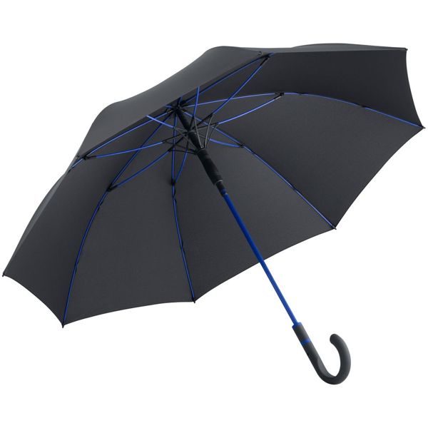 Зонт-трость с цветными спицами Color Style, ярко-синий