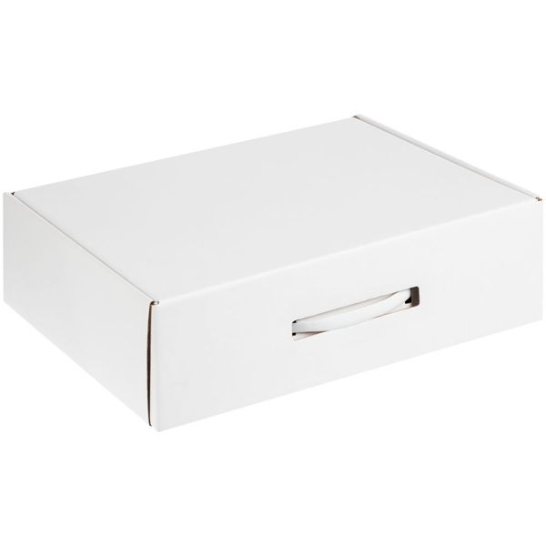 Коробка самосборная Light Case, белая, с белой ручкой