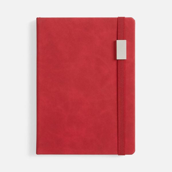 Ежедневник Urban Metal, недатированный, красный