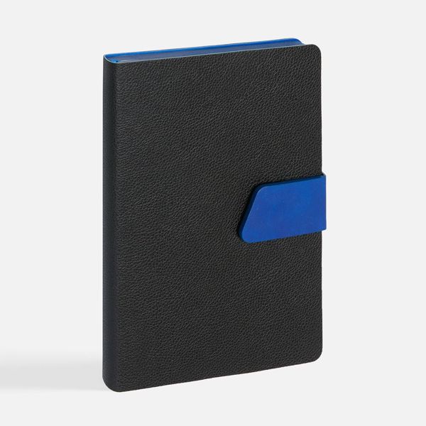 Купить Ежедневник Boom, недатированный, черный с ярко-синий Ежедневник Boom, недатированный, черный с ярко-синий